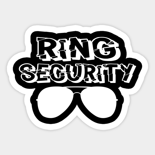 Ring Security  Ring Bearer Sticker by OwensAdelisass